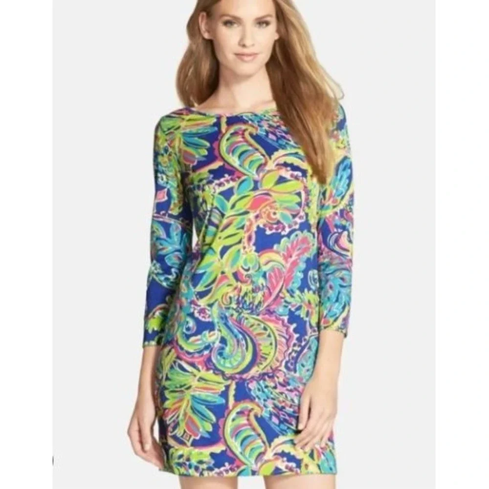 Lilly Pulitzer Marlowe Dress Boatneck Paisley Dress‎ Toucan Play Print S Small - Picture 6 of 6